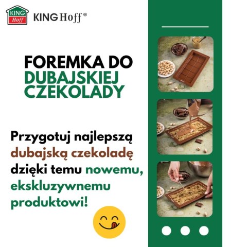 FORMA SILIKONOWA DO CZEKOLADY DUBAJSKIEJ 25X13,5 CM KINGHOFF KH-1945