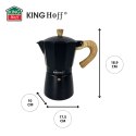 KAWIARKA ESPRESSO KAFETERKA CIŚNIENIOWA KINGHOFF 300ML / 6 FILIŻANEK KH-1886
