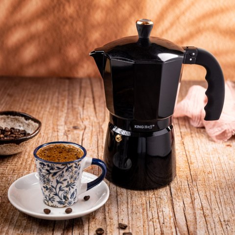 KAWIARKA ESPRESSO KAFETERKA CIŚNIENIOWA KINGHOFF 450ML / 9 FILIŻANEK KH-1884