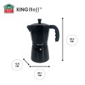 KAWIARKA ESPRESSO KAFETERKA CIŚNIENIOWA KINGHOFF 600ML / 12 FILIŻANEK KH-1885