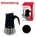KAWIARKA ESPRESSO KAFETERKA CIŚNIENIOWA KLAUSBERG 200ML (3 FILIŻANKI) KB-7844