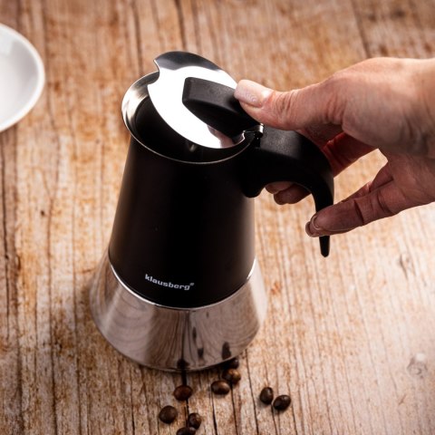 KAWIARKA ESPRESSO KAFETERKA CIŚNIENIOWA KLAUSBERG 300ML (6 FILIŻANKI) KB-7845