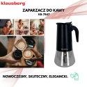 KAWIARKA ESPRESSO KAFETERKA CIŚNIENIOWA KLAUSBERG 600ML (12 FILIŻANKI) KB-7847