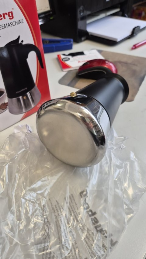 KAWIARKA ESPRESSO KAFETERKA CIŚNIENIOWA KLAUSBERG 600ML (12 FILIŻANKI) KB-7847