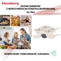 KOMPLET GARNKÓW Z MARMURKOWĄ POWŁOKĄ NIEPRZYWIERAJĄCĄ 12-ELE KLAUSBERG KB-7884