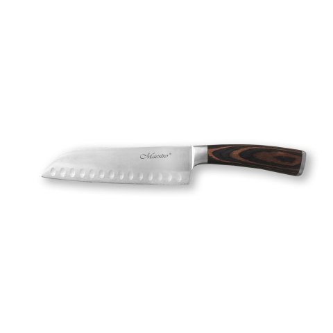 NÓŻ SANTOKU 17.5CM STALOWY POJEDYNCZY KUCHENNY MAESTRO MR-1465