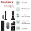 WENTYLATOR KOLUMNOWY PODŁOGOWY Z PILOTEM 55W KLAUSBERG KB-7876