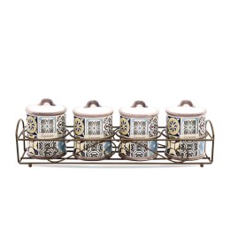 ZESTAW 4 POJEMNIKÓW NA PRZYPRAWY MAESTRO HOLIDAY IN PORTO MR-20005-04CS