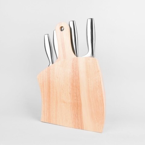 ZESTAW NOŻY KOMPLET 7 ELEMENTÓW NA STOJAKU Z DESKĄ DO KROJENIA MAESTRO MR-1411