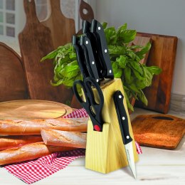 ZESTAW NOŻY KOMPLET 7 ELEMENTÓW W BLOKU ZE STOJAKIEM MAESTRO MR-1400