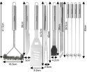 ZESTAW PRZYBORÓW DO GRILLA, 10 ELEMENTÓW, NARZĘDZIA DO GRILLOWANIA, KLAUSBERG KB-7901