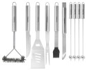 ZESTAW PRZYBORÓW DO GRILLA, 10 ELEMENTÓW, NARZĘDZIA DO GRILLOWANIA, KLAUSBERG KB-7901