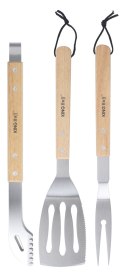 ZESTAW PRZYBORÓW DO GRILLA, 3 ELEMENTY, NARZĘDZIA DO GRILLOWANIA, KINGHOFF KH-1918