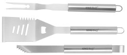 ZESTAW PRZYBORÓW DO GRILLA, 3 ELEMENTY, NARZĘDZIA DO GRILLOWANIA, KINGHOFF KH-1919