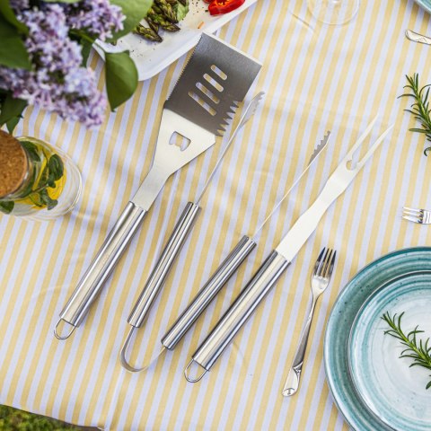 ZESTAW PRZYBORÓW DO GRILLA, 3 ELEMENTY, NARZĘDZIA DO GRILLOWANIA, KINGHOFF KH-1919