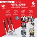 ZESTAW PRZYBORÓW DO GRILLA, 3 ELEMENTY, NARZĘDZIA DO GRILLOWANIA, KLAUSBERG KB-7899