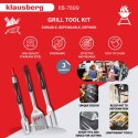 ZESTAW PRZYBORÓW DO GRILLA, 3 ELEMENTY, NARZĘDZIA DO GRILLOWANIA, KLAUSBERG KB-7899