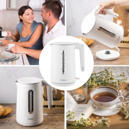 CZAJNIK ELEKTRYCZNY BEZPRZEWODOWY 1.7L BIAŁY KLAUSBERG KB-7890