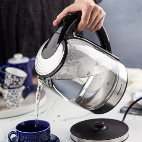 CZAJNIK ELEKTRYCZNY SZKLANY 1.7L KLAUSBERG KB-7886