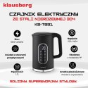 CZAJNIK ELEKTRYCZNY Z REGULACJĄ TEMPERATURY 1.7L BEZPRZEWODOWY CZARNY KLAUSBERG KB-7891
