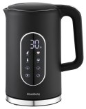 CZAJNIK ELEKTRYCZNY Z REGULACJĄ TEMPERATURY 1.7L BEZPRZEWODOWY CZARNY KLAUSBERG KB-7891