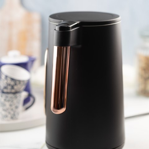 CZAJNIK ELEKTRYCZNY Z REGULACJĄ TEMPERATURY 1.7L BEZPRZEWODOWY CZARNY KLAUSBERG KB-7892