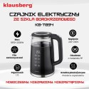 CZAJNIK ELEKTRYCZNY Z REGULACJĄ TEMPERATURY 1.7L BEZPRZEWODOWY CZARNY KLAUSBERG KB-7894
