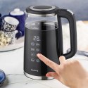 CZAJNIK ELEKTRYCZNY Z REGULACJĄ TEMPERATURY 1.7L BEZPRZEWODOWY CZARNY KLAUSBERG KB-7894
