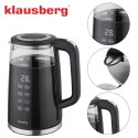 CZAJNIK ELEKTRYCZNY Z REGULACJĄ TEMPERATURY 1.7L BEZPRZEWODOWY CZARNY KLAUSBERG KB-7894