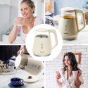 CZAJNIK ELEKTRYCZNY Z REGULACJĄ TEMPERATURY MAŁY 1.0L BEZPRZEWODOWY KREMOWY KLAUSBERG KB-7893