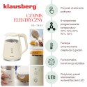 CZAJNIK ELEKTRYCZNY Z REGULACJĄ TEMPERATURY MAŁY 1.0L BEZPRZEWODOWY KREMOWY KLAUSBERG KB-7893