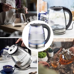 CZAJNIK ELEKTRYCZNY Z REGULACJĄ TEMPERATURY SZKLANY 1.8L KLAUSBERG KB-7887