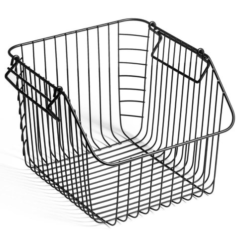 KOSZYK KOSZ NA OWOCE WARZYWA I WARZYWA METALOWY CZARNY VILDE 730171