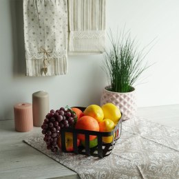KOSZYK KOSZ NA OWOCE WARZYWA METALOWY CZARNY EXCELLENT HOUSEWARE 229028