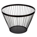 KOSZYK KOSZ NA OWOCE WARZYWA METALOWY CZARNY MISKA MISA MISTY 30 CM NAVA 10-100-031