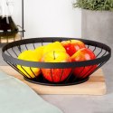 KOSZYK KOSZ NA OWOCE WARZYWA METALOWY CZARNY MISTY 28 CM NAVA 10-174-050