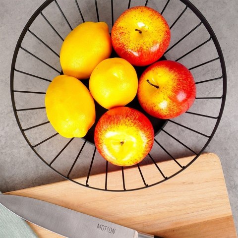 KOSZYK KOSZ NA OWOCE WARZYWA METALOWY CZARNY MISTY 28 CM NAVA 10-174-050