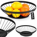 KOSZYK KOSZ NA OWOCE WARZYWA METALOWY CZARNY MISTY 28 CM NAVA 10-174-050