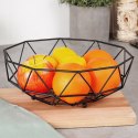 KOSZYK KOSZ NA OWOCE WARZYWA METALOWY CZARNY MISTY 28 CM NAVA 10-186-029