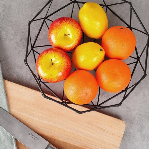 KOSZYK KOSZ NA OWOCE WARZYWA METALOWY CZARNY MISTY 28 CM NAVA 10-186-029