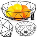 KOSZYK KOSZ NA OWOCE WARZYWA METALOWY CZARNY MISTY 28 CM NAVA 10-186-029