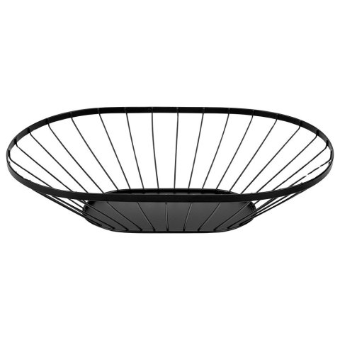 KOSZYK KOSZ NA OWOCE WARZYWA METALOWY CZARNY MISTY 40,5X25,5 CM NAVA 10-100-032