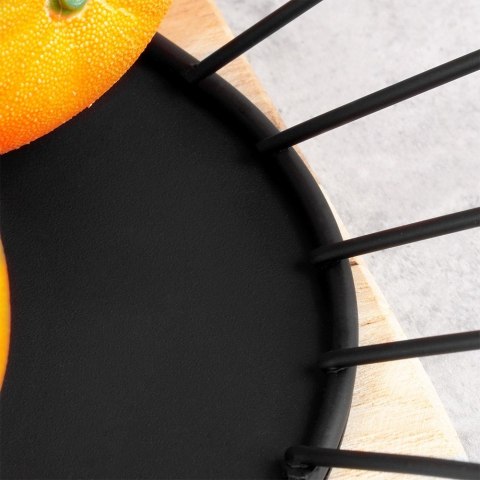 KOSZYK KOSZ NA OWOCE WARZYWA METALOWY CZARNY MISTY 40,5X25,5 CM NAVA 10-100-032