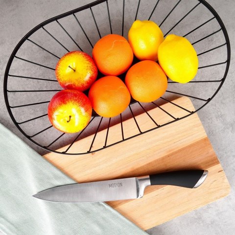 KOSZYK KOSZ NA OWOCE WARZYWA METALOWY CZARNY MISTY 40,5X25,5 CM NAVA 10-100-032