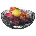 KOSZYK KOSZ NA OWOCE WARZYWA METALOWY CZARNY RADKA ORION 730553
