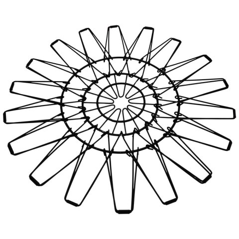 KOSZYK KOSZ NA OWOCE WARZYWA METALOWY CZARNY SKŁADANY VILDE 730131