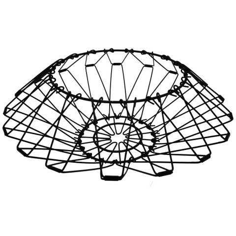 KOSZYK KOSZ NA OWOCE WARZYWA METALOWY CZARNY SKŁADANY VILDE 730131