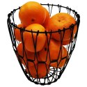 KOSZYK KOSZ NA OWOCE WARZYWA METALOWY CZARNY SKŁADANY VILDE 730131