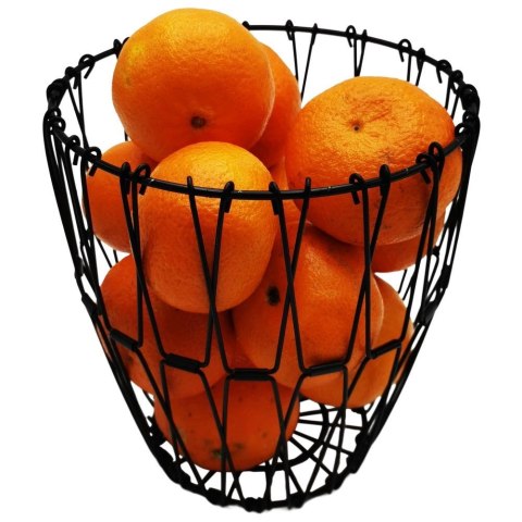 KOSZYK KOSZ NA OWOCE WARZYWA METALOWY CZARNY SKŁADANY VILDE 730131