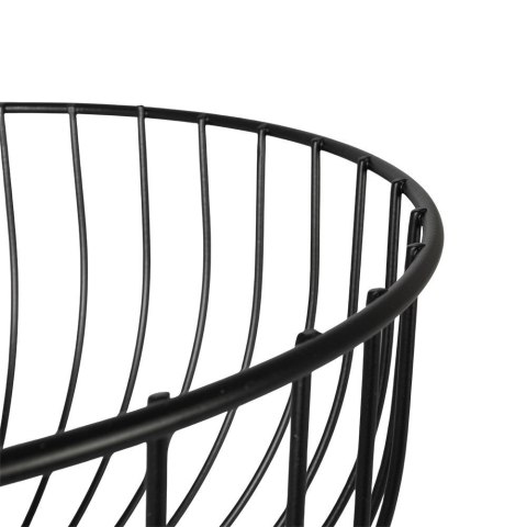 KOSZYK KOSZ NA OWOCE WARZYWA METALOWY CZARNY VILDE 229017